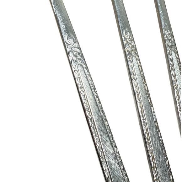 Oneida Via Roma Community Ice Tea Spoons Flatware Long Handle Stainless Vintage - Picture 5 of 7